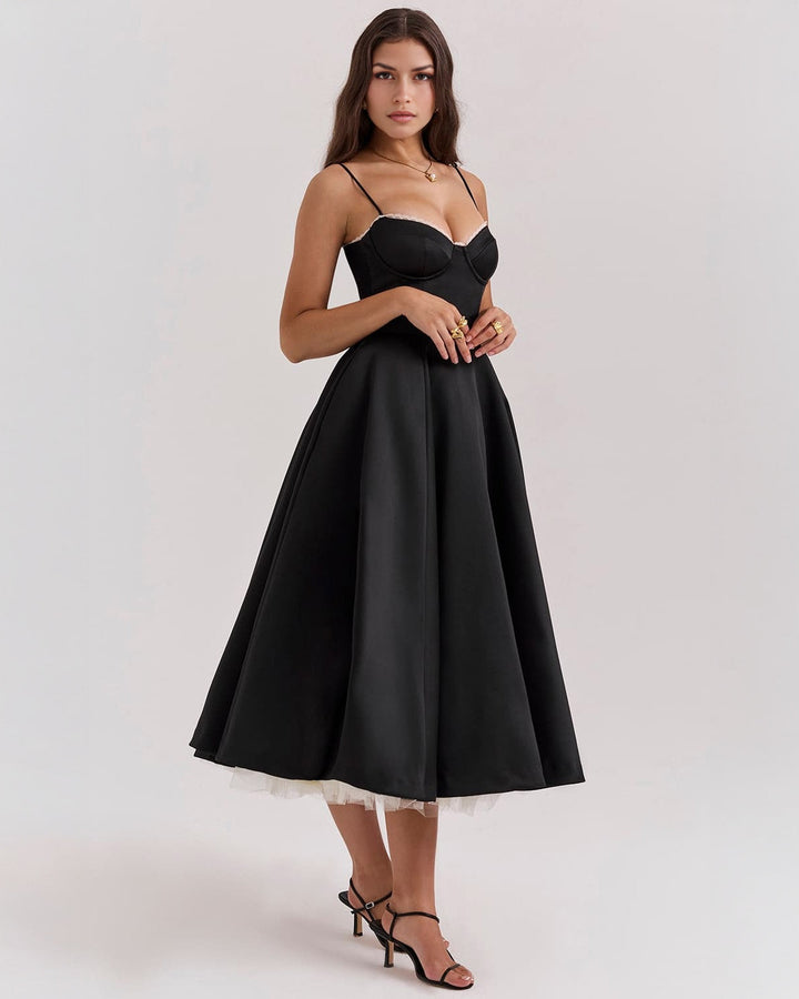 Ophira™ - Elegantes Korsett-Midi-Kleid