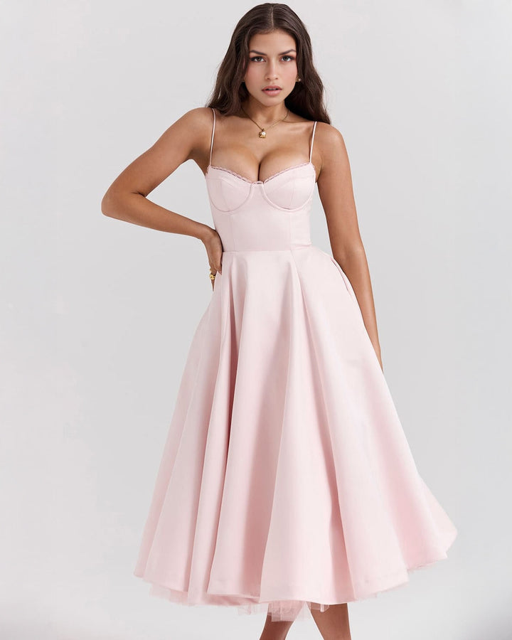 Ophira™ - Elegantes Korsett-Midi-Kleid