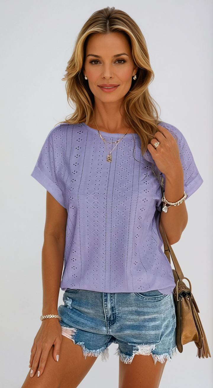 Becky™ | Lässiges Lochmuster-Top