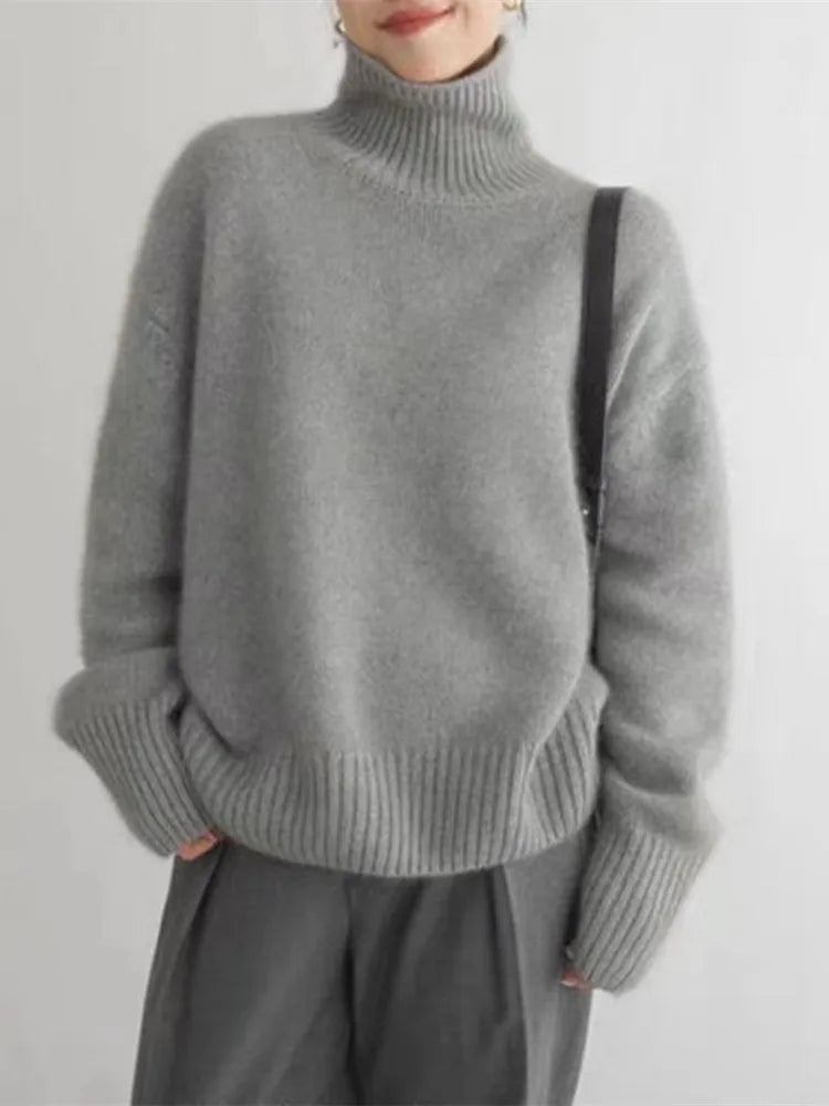 Isabella™ - Eleganter Cashmere Rollkragenpullover