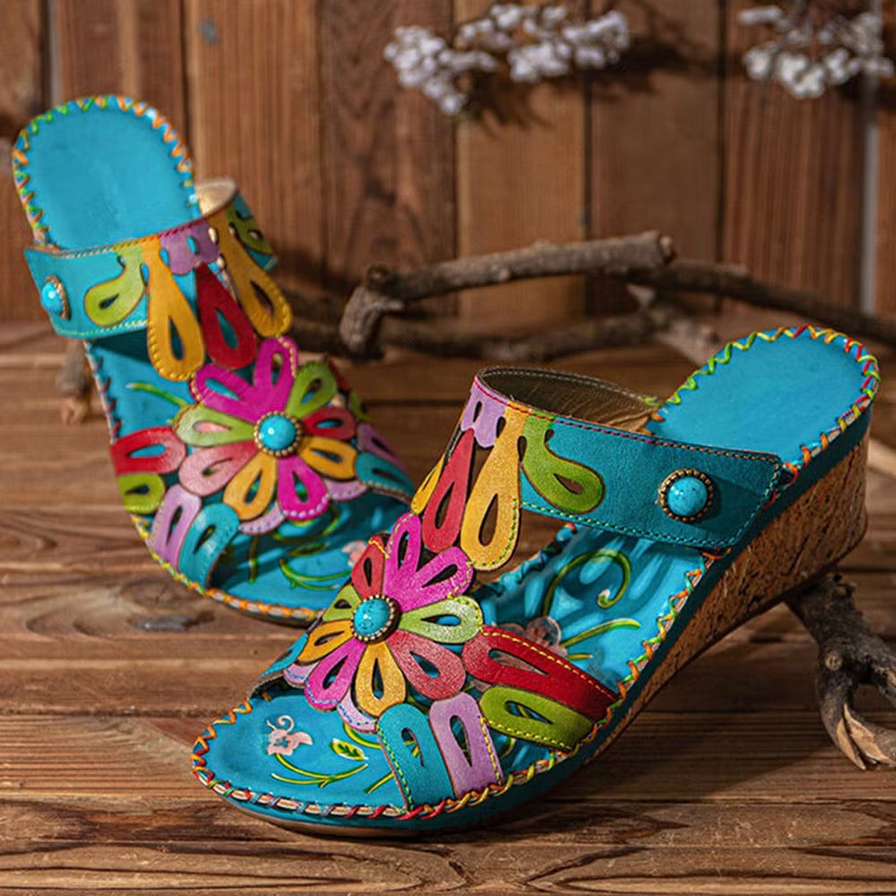 Broceliande™ - Orthopädische Komfort-Sandale mit Absatz