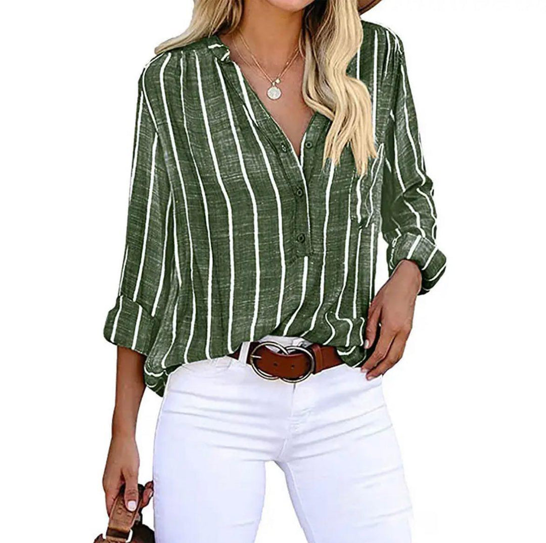 Candace™ | Gestreifte lässige Bluse