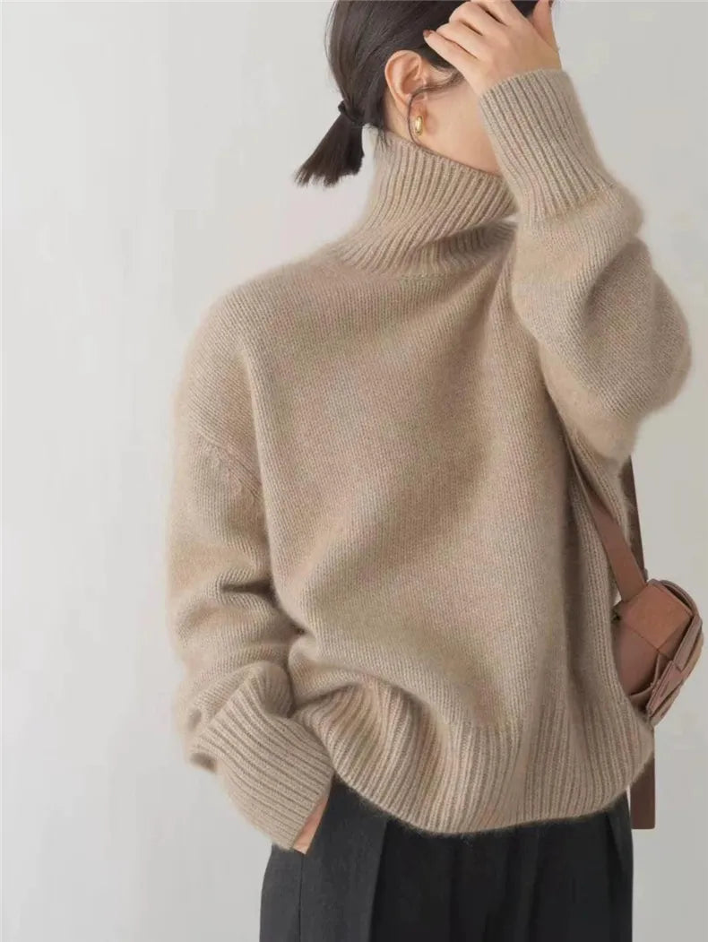 Isabella™ - Eleganter Cashmere Rollkragenpullover