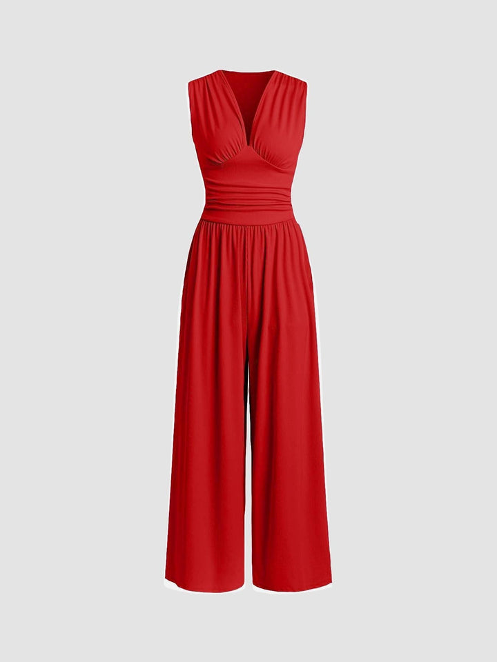 Charity™ - Schicker ärmelloser Jumpsuit mit weitem Bein