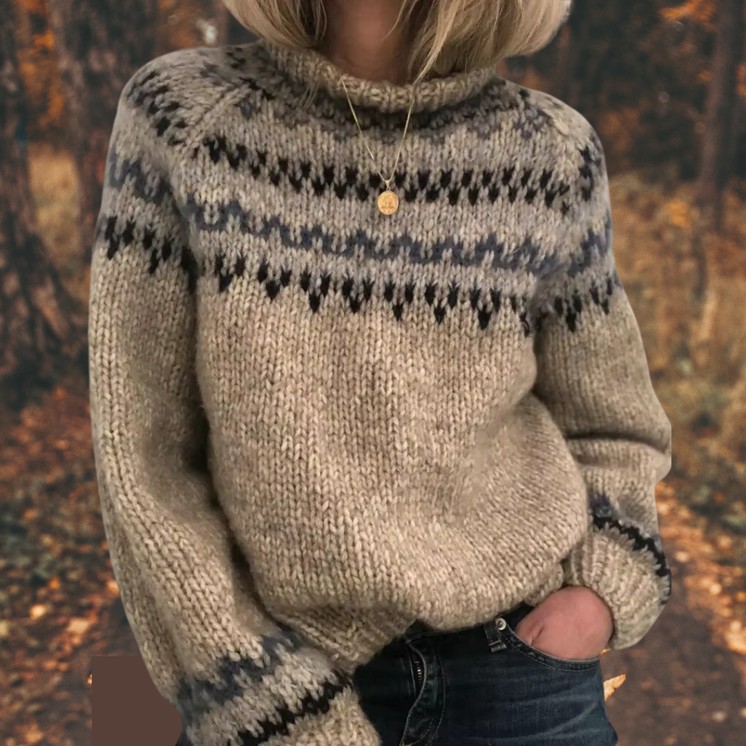 Astrid - Damen Nordic Strickpullover