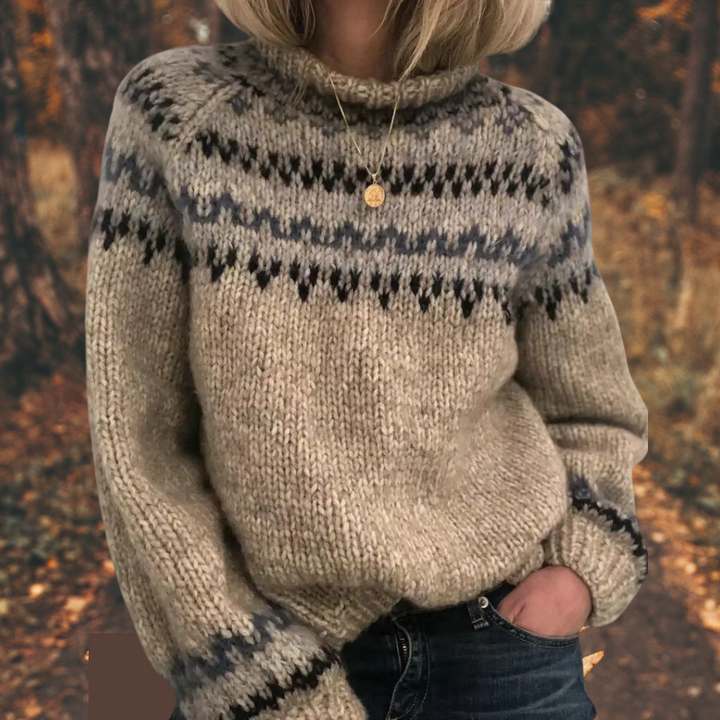 Astrid - Damen Nordic Strickpullover