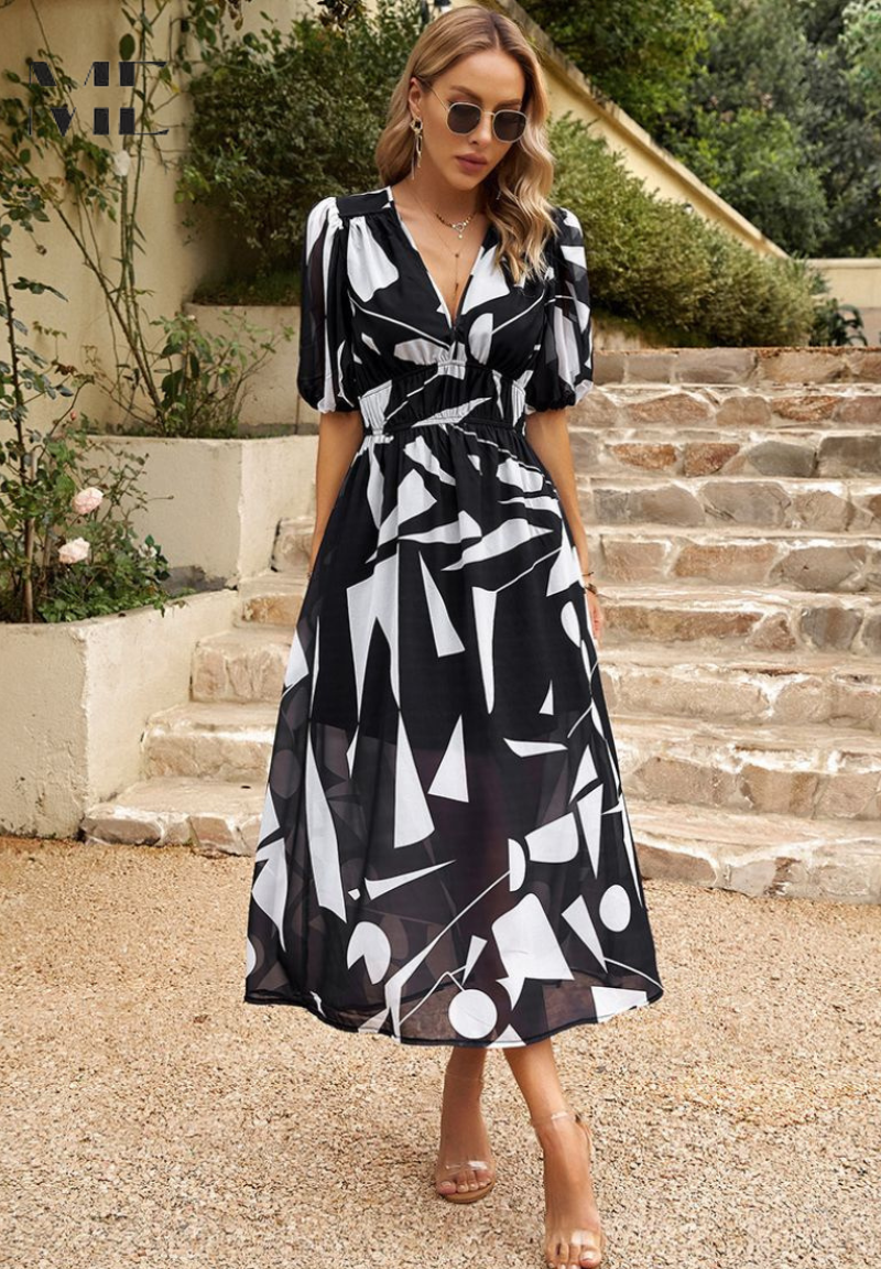 Danielle | Luxus Zeitlose Midi Kleid (Fast ausverkauft)