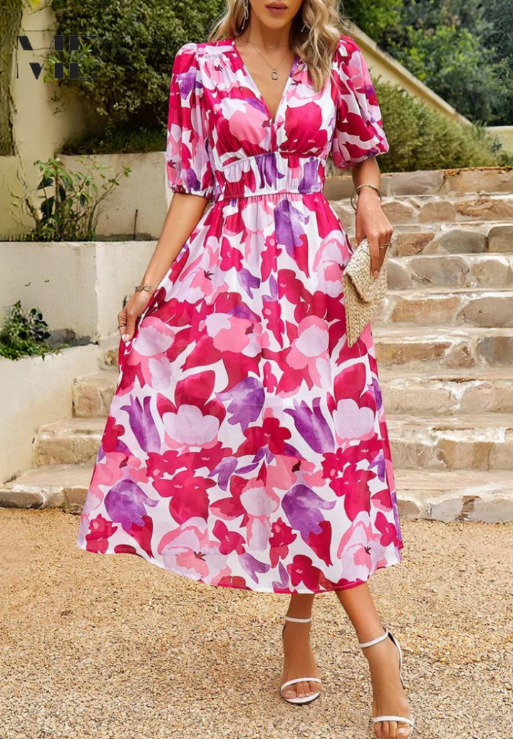 Danielle | Luxus Zeitlose Midi Kleid (Fast ausverkauft)