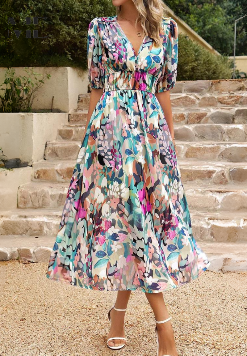 Danielle | Luxus Zeitlose Midi Kleid (Fast ausverkauft)