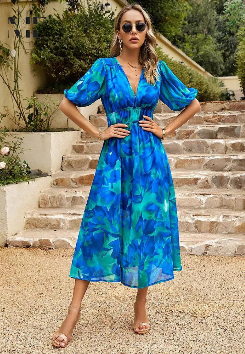 Danielle | Luxus Zeitlose Midi Kleid (Fast ausverkauft)