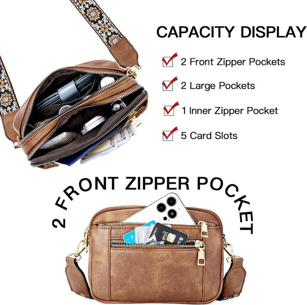 Erica™ - Elegante Leder Schultertasche