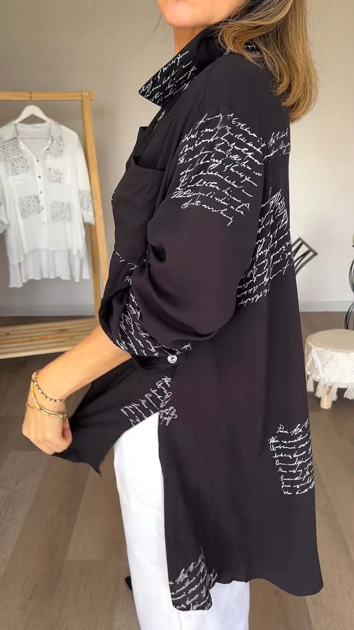 Carla™ | Handgeschriebenes Button-Up Hemd