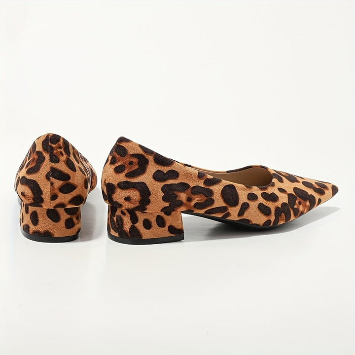 Dina | Leopardenmuster Spitz-Zeh High Heels