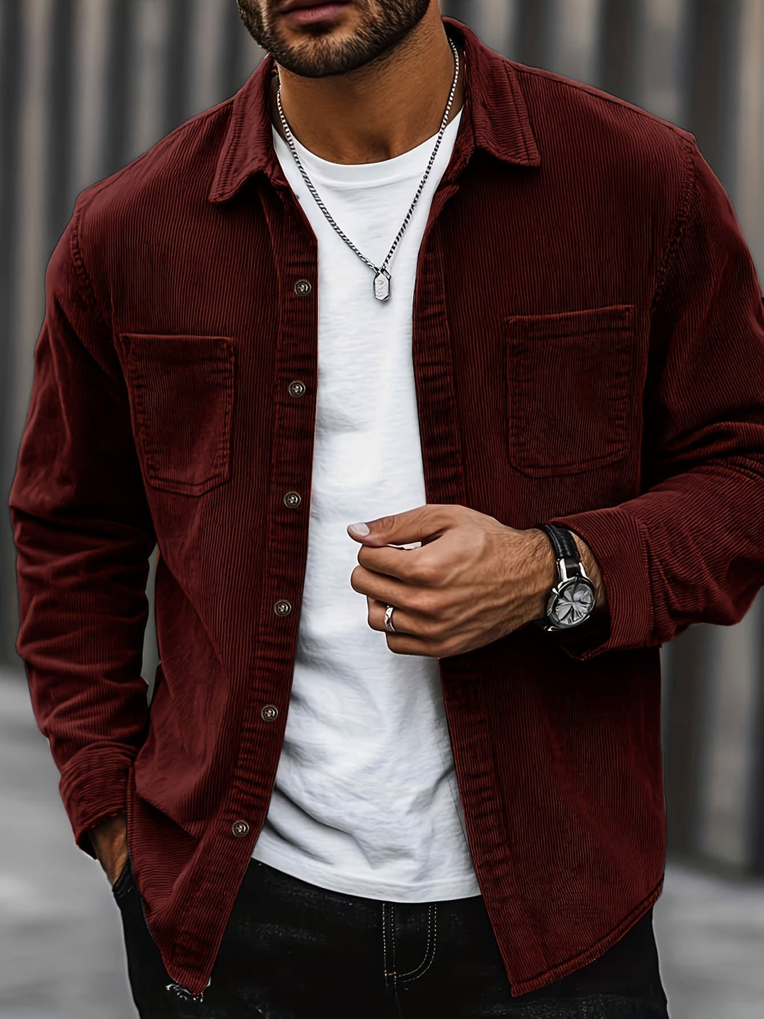 Johan™ - Herren Cordhemdjacke