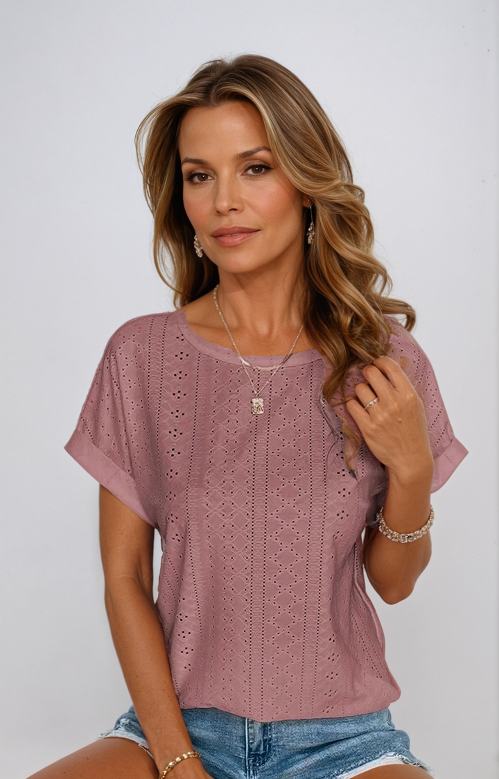 Becky™ | Lässiges Lochmuster-Top