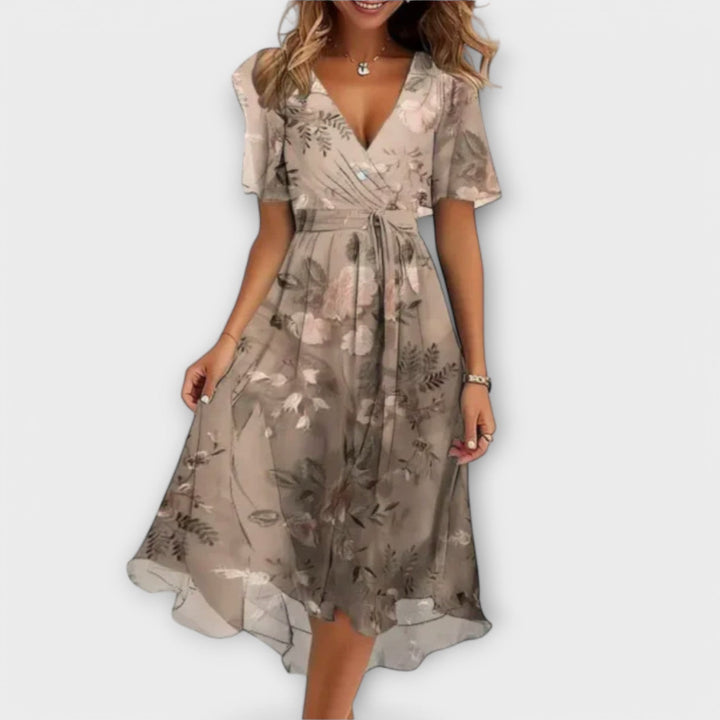 Alice™ - Atmungsaktives V-Ausschnitt Kleid