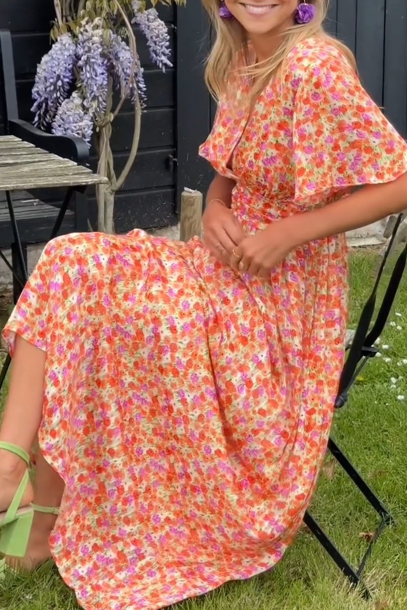 Bianca™ - Elegantes Langkleid mit V-Ausschnitt