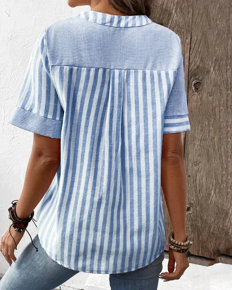 Monroe™ | Weiche gestreifte Bluse