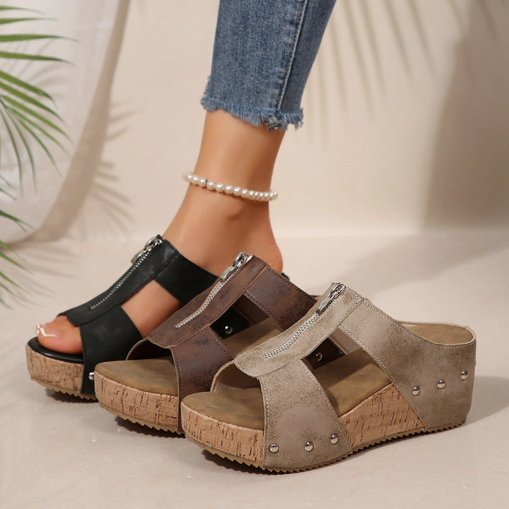 Ofelia™ – Orthopädische Wedge-Sandalen mit offenem Zehenbereich