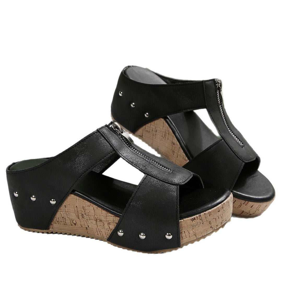 Ofelia™ – Orthopädische Wedge-Sandalen mit offenem Zehenbereich