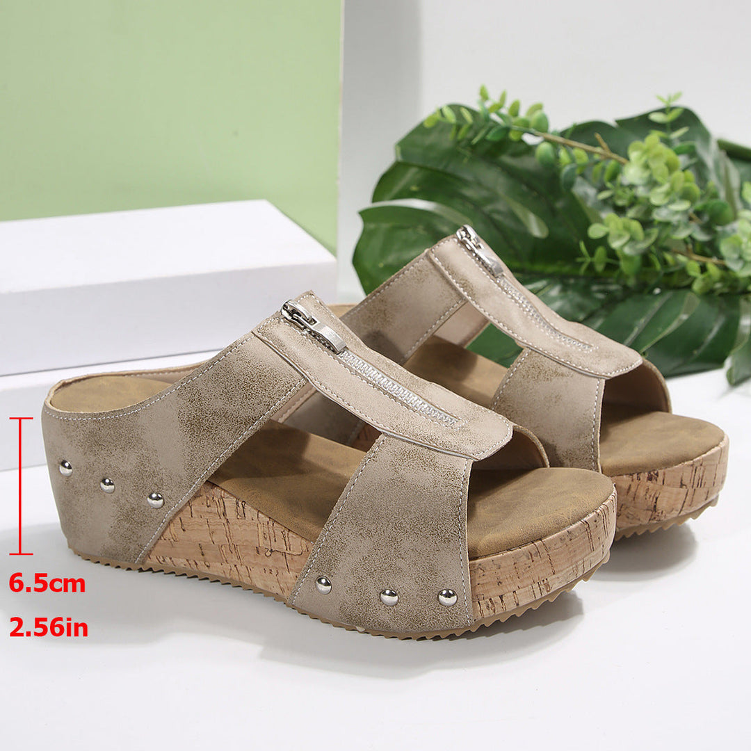 Ofelia™ – Orthopädische Wedge-Sandalen mit offenem Zehenbereich